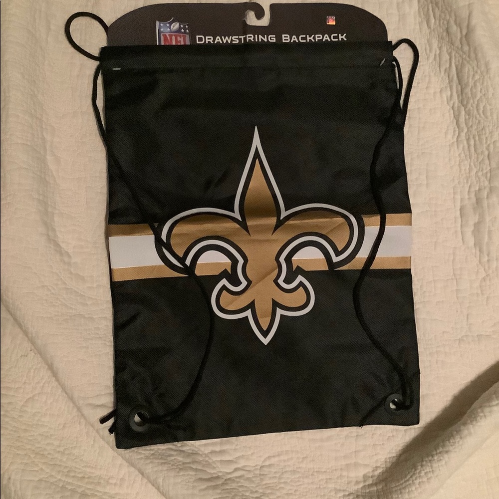New Orleans Saints Drawstring Back Pack